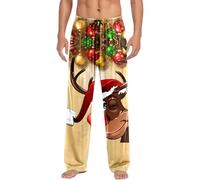 Generisch Pantalon de loisirs confortable pour homme avec impression de vacances pour la détente et des heures confortables à la maison comme vêtement de sommeil doux, lilas, 3XL