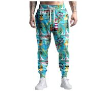 Generisch Pantalon de loisirs des années 80 pour homme, pantalon de jogging, pantalon de loisirs, pantalon de course avec cordon de serrage, tenue des années 90 pour homme, h, XL