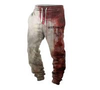 Generisch Pantalon de loisirs pour homme avec design - Costume d'Halloween - Pantalon léger et effrayant - Pantalon confortable au quotidien, lilas, L
