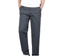 Generisch Pantalon de loisirs pour homme - Coupe ajustée - Couleur unie - Coton confortable - Pantalon d'affaires - Pantalon d'extérieur pour homme - Pantalon de survêtement long - Pantalon de sport