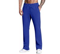 Generisch Pantalon de loisirs pour homme - Coupe ample - Cordon de serrage - Pantalon de jogging long - Pour tous les jours - Poches obliques, bleu, L