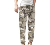 Generisch Pantalon de loisirs tendance pour femme en tissu tissé avec impression numérique, poches pratiques avec cordon de serrage pour un confort quotidien confortable, Ce3, XXL