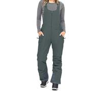 Generisch Pantalon de neige pour femme - Imperméable - Salopette chaude - Pantalon de snowboard - Pantalon d'extérieur décontracté - Confortable - Avec bavette amovible - Vêtement de ski - Salopette
