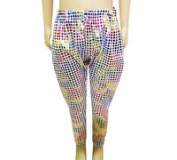 Generisch Pantalon de performance pour garçon en couleurs idéal pour la danse, les spectacles de scène avec haut, multicolore, 6-7 ans