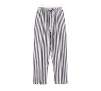 Generisch Pantalon de pyjama long à rayures pour homme - Pantalon de pyjama décontracté à rayures - Pantalon de loisirs - Pantalon de jogging - Automne - Hiver - Pantalon de pyjama avec cordon de