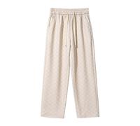 Generisch Pantalon de pyjama long en coton léger pour homme - Pantalon de pyjama - Pantalon de loisirs - Taille élastique - Pantalon de jogging baggy - Pantalon de sport à carreaux avec poches et