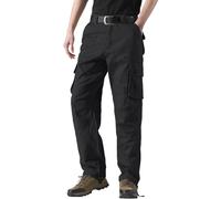 Generisch Pantalon de randonnée pour homme - Pantalon cargo stretch - Couleur unie - Pantalon droit - Pantalon de loisirs - Coupe droite - Coupe droite - Pantalon de trekking - Coupe droite