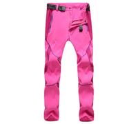 Generisch Pantalon de randonnée pour homme - Respirant - Coupe-vent - Séchage rapide - Confortable - Aventure - Pour le trekking, le quotidien, Rose, 3XL