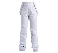 Generisch Pantalon de ski baggy pour femme - Salopette d'automne et d'hiver - Pantalon de snowboard - Imperméable - Coupe-vent - Chaud - Pantalon fonctionnel amovible - Pantalon de ski de fond