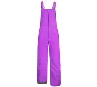 Generisch Pantalon de ski pour garçons et filles - Salopette de snowboard cargo d'extérieur avec genoux renforcés - Taille réglable - Grandes tailles XL disponibles, lilas, 10-12 ans