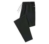Generisch Pantalon de sport pour homme - Coupe droite - Coupe droite - Pantalon de jogging long - Pantalon de fitness - Bodybuilding - Pantalon de gym, Noir , 5XL