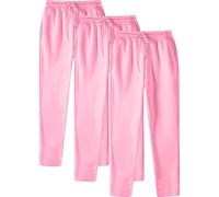 Generisch Pantalon de survêtement décontracté au design uni avec poche pratique, manchettes à lacets réglables pour un confort streetwear moderne, 3 pièces, Rose, S