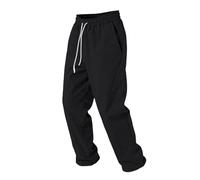 Generisch Pantalon de survêtement large pour homme avec jambes ouvertes - Pantalon de jogging baggy décontracté en coton - Pantalon de loisirs confortable pour le sport et la vie quotidienne