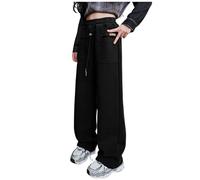 Generisch Pantalon de survêtement pour enfant et fille - Pantalon de jogging - Pantalon baggy large - Pantalon cargo Y2k - Pantalon de randonnée - Pantalon d'hiver - Pantalon d'extérieur - Cordon de