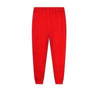 Generisch Pantalon de survêtement pour enfant et fille - Pantalon d'été léger - Large - En soie glacée - Pantalon de loisirs aéré et décontracté - Pantalon d'extérieur tendance, rouge, 5-6 ans