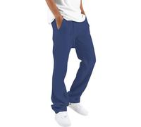 Generisch Pantalon de trekking long pour homme - Léger - Pantalon de randonnée - Grandes tailles - Pantalon d'escalade - Léger et respirant - Couleur unie - Pantalon de travail classique - Pantalon