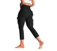 Generisch Pantalon de yoga pour femme avec poches, taille haute, legging d'entraînement sans couture, Scrunch Booty, collant de gym pour fitness, course à pied, patrons de couture pour femme, pantalon