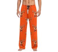 Generisch Pantalon décontracté, confortable, taille élastique, coupe décontractée, vêtements de nuit pour pyjama, pantalon de nuit, pour se détendre à la maison, vêtements de tous les jours