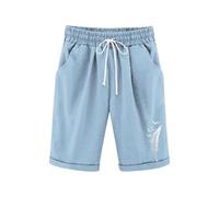 Generisch Pantalon décontracté pour enfant avec taille élastique pour vêtements d'extérieur fins, idéal pour jouer, apprendre au printemps, coupe confortable pour un usage quotidien, bleu ciel, 150