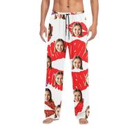 Generisch Pantalon décontracté pour homme avec cordon de serrage, taille élastique souple pour une détente confortable à la maison comme vêtement de loisirs respirant, Blanc., 3XL