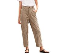 Generisch Pantalon en velours côtelé baggy pour femme - Jambe droite - Pantalon chino - Taille haute - Pantalon de loisirs tendance et polyvalent - Avec poches - Confortable - Pantalon de jogging long