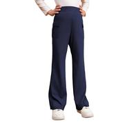 Generisch Pantalon évasé pour fille avec design évasé pour l'école, les loisirs, pantalon de yoga tendance dans un style tendance pour adolescentes, pantalon élégant uniforme scolaire, leggings