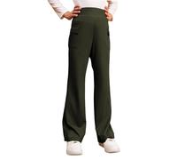 Generisch Pantalon évasé pour fille avec design évasé pour l'école, les loisirs, pantalon de yoga tendance dans un style tendance pour adolescentes, pantalon élégant uniforme scolaire, leggings