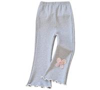 Generisch Pantalon Fille Pantalon évasé décontracté pour tout-petits Printemps Automne Style à la mode Pantalon long confortable pour le quotidien Activités Pantalon de jogging Pantalon décontracté