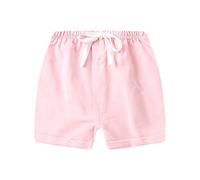 Generisch Pantalon Garçon 128 Coton Matière Mince Cinq Points Shorts Bébé Et Filles Vêtements d'Extérieur Pantalon de Plage Décontracté Hot Pants Vêtements Hommes, Rose, 18-24 mois