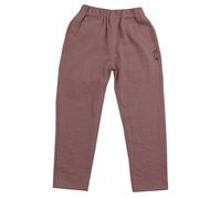 Generisch Pantalon long en lin pour garçons - Pour enfants - Pour le printemps et l'été - Pour jouer en plein air - Taille élastique confortable, café, 6-7 ans