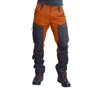 generisch Pantalon long résistant pour homme - Vert - Pantalon d'extérieur renforcé - Pantalon professionnel - Pantalon cargo - Résistant - Poches hautes - Court - Uni - Spandex, Orange, 3XL
