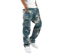Generisch Pantalon thermique d'extérieur pour homme - Mode masculine - Impression grande taille - Pantalon de travail - Pantalon de vélo pour homme, bleu clair, M
