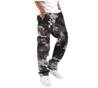 Generisch Pantalon thermique d'extérieur pour hommes mode masculine impression grande taille tous les pantalons de travail pantalons de vélo hommes, Noir , XXL