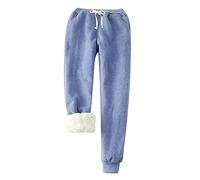 Generisch Pantalon thermique long pour femme - Pantalon thermique pour femme - Pantalon de jogging chaud en peluche - Pantalon de sport doublé - Pantalon de loisirs - Pantalon de sport - Pantalon en