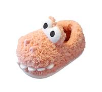 Generisch Pantoufles 27 Large Coton Pantoufles Cheveux Mignon Chaussons Maison Chaud pour Bébé Coton Chaussures Hiver Pantoufles 32 Feu, rouge, 26 EU