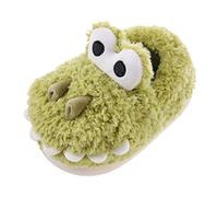 Generisch Pantoufles 27 Large Coton Pantoufles Cheveux Mignon Chaussons Maison Chaud pour Bébé Coton Chaussures Hiver Pantoufles 32 Feu, vert, 26 EU