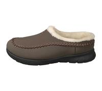 Generisch Pantoufles confortables pour homme - Chaussons confortables pour l'hiver - Chaussures élégantes pour l'intérieur et l'extérieur pour un quotidien détendu, café, 40 EU