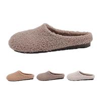 Generisch Pantoufles confortables pour homme et femme - Mules rembourrées en différentes couleurs et tailles - Pantoufles en feutre de qualité supérieure sans mulesing, kaki, 36 EU