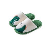 Generisch Pantoufles de Noël unisexes mignonnes et douillettes - Chaudes et douces - Amusantes - Pour enfants - En coton - Pour l'intérieur et l'extérieur, vert, 35 EU