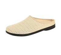 Generisch Pantoufles d'été pour femme - En maille respirante et légère - Couleur unie - Semelle souple - Antidérapantes - Pour l'extérieur, la plage, la piscine, les loisirs - 36-41, beige, 41 EU