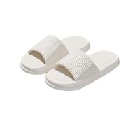 Generisch Pantoufles d'été pour homme et femme - Bout ouvert - Légères et respirantes - Semelle antidérapante - Séchage rapide - Pour la plage et la piscine - Unisexe, Blanc., 38