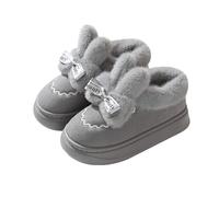Generisch Pantoufles d'hiver cool pour homme - Nouveau vêtement extérieur rembourré chaud - Chaussures en coton - Intérieur épais - Bottes en peluche pour femme - Lapin - Semelle antidérapante