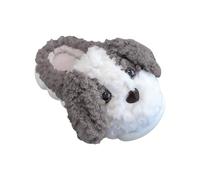 Generisch Pantoufles d'hiver en coton pour enfants, hommes et femmes, pantoufles chaudes en peluche douce et confortable, pantoufles d'hiver avec semelle profilée antidérapante et fourrure intérieure