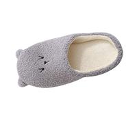 Generisch Pantoufles d'hiver pour femme - Chaussons en peluche - Chaussons d'hiver - Ours mignons - En mousse à mémoire de forme - Avec semelles antidérapantes - Légères - Chaudes et confortables