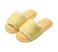 Generisch Pantoufles élégantes et simples pour femme, pantoufles doublées en peluche, chaussons doux et confortables, pantoufles en feutre chaud pour l'hiver, pantoufles avec mousse à mémoire de forme