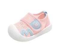 Generisch Pantoufles pieds nus pour enfants et bébés Sandales d'été en maille respirante Semelle souple Surface en maille pour garçons de 1 à 4 ans Chaussures confortables pour enfants, Rose (08), 28