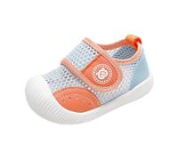 Generisch Pantoufles pieds nus pour enfants et bébés Sandales d'été en maille respirante Semelle souple Surface en maille pour garçons de 1 à 4 ans Chaussures confortables pour enfants, Bleu clair (06