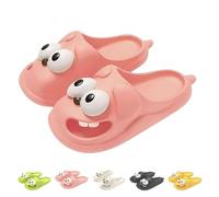 Generisch Pantoufles pour chien à gros yeux pour homme et femme - Pantoufles amusantes 3D avec semelle antidérapante - Séchage rapide - Légères, rose bonbon, 38/39 EU
