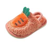 Generisch Pantoufles pour enfants, claquettes en mousse à mémoire de forme, pantoufles doublées avec imprimé animal, pantoufles chaudes en peluche pour l'hiver, légères et confortables, pantoufles