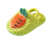 Generisch Pantoufles pour enfants, claquettes en mousse à mémoire de forme, pantoufles doublées avec imprimé animal, pantoufles chaudes en peluche pour l'hiver, légères et confortables, pantoufles